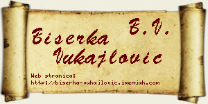 Biserka Vukajlović vizit kartica